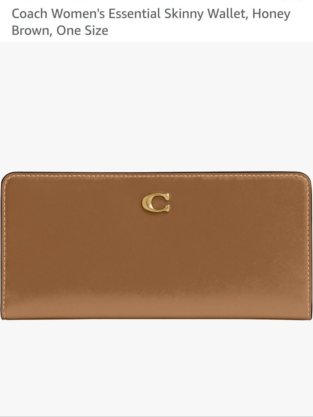 Coach Essential Skinny Wallet In Honey Brown - Picture 11 of 11
